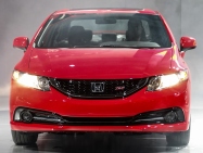 Civic Si-Showroom-Front Exterior Headlamps On